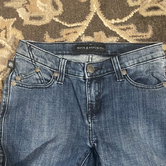 Rock & Republic Kasandra Flare Jeans size 2 M Stretch Great Condition R010353 - Picture 8 of 17